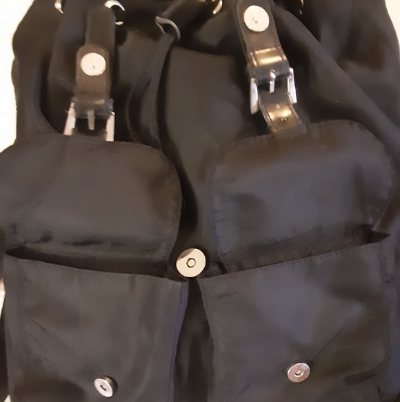 Womans Black Backpack - Picture 3 of 4